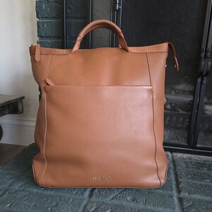 Cole Haan Convertible Tan Leather Backpack